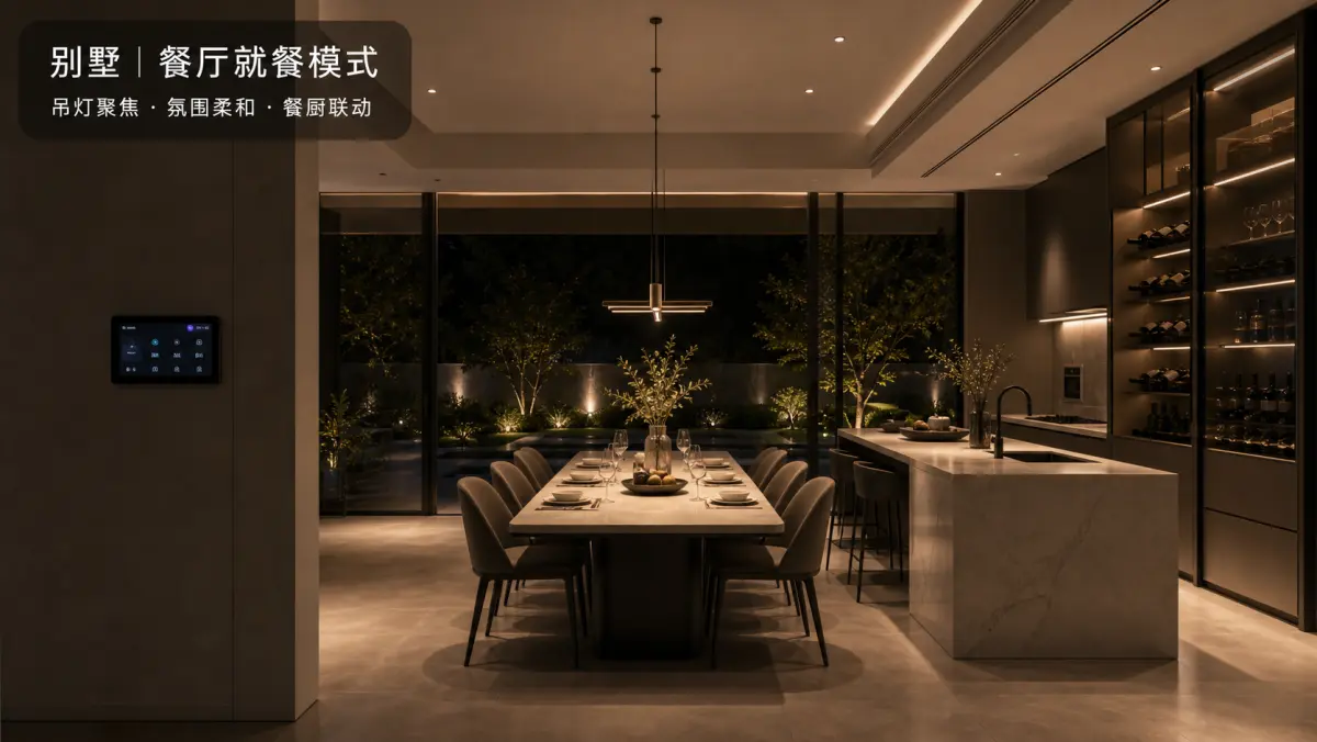 别墅餐厅就餐模式