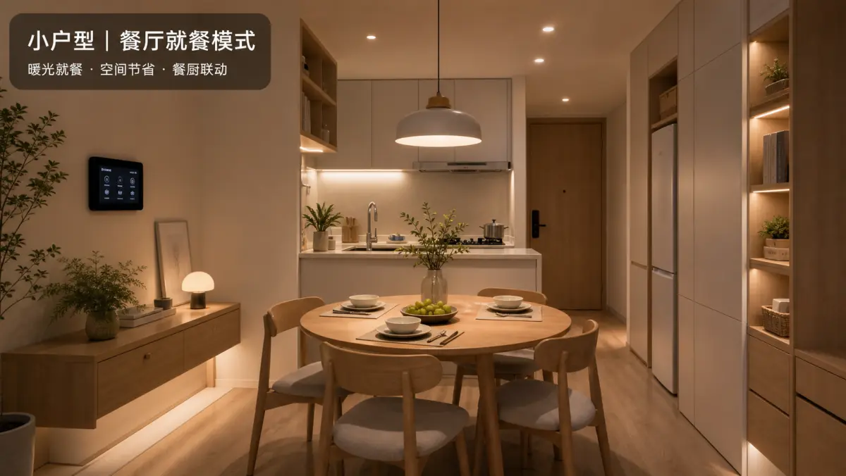 小户型餐厅就餐模式